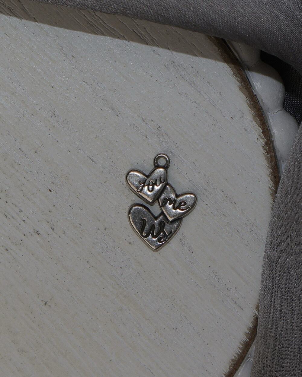 James Avery Sterling Silver “ You Me Us” Charm 1.8G / 0.6in